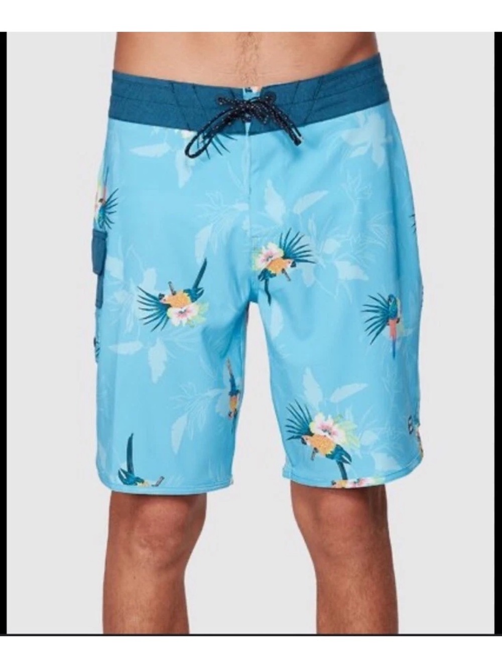 Billabong Airlite Performance Light Blue Floral Boardshorts Men’s Large